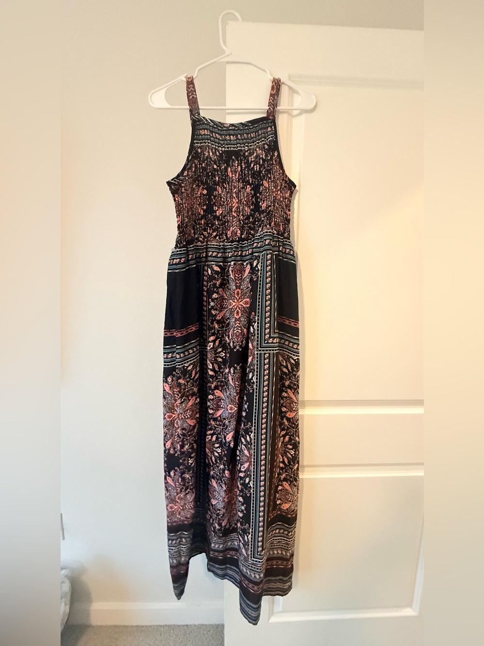 bailey blue Black Maxi Dress with Pink Floral Print - Picture 10 of 11